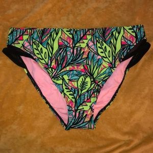 Target Xhilaration Neon Floral high-Waisted Bikini